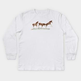 Foal Fun Kids Long Sleeve T-Shirt